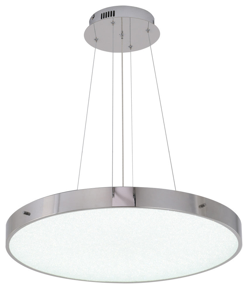Bethel International FT101C24CH 1-Light LED Chandelier, Chrome
