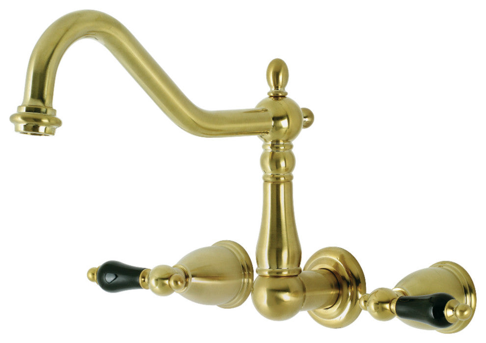 KS1027PKL Wall Mount Roman Tub Faucet, Brushed Brass
