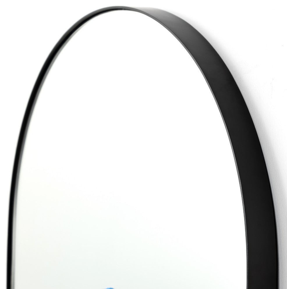 Georgina Floor Mirror-Iron Matte Black