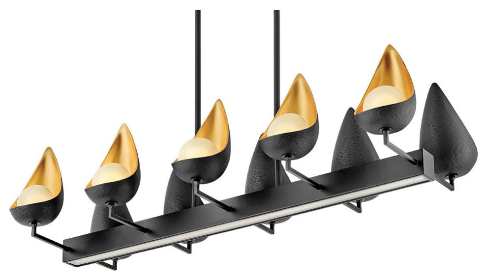 Hinkley Ren Medium Ten Light Linear, Black*