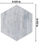 Cassis Hex White Porcelain Floor and Wall Tile