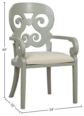 Bolero Upholstered Accent Chair, Gray