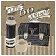 "Lets Do Lunch Taupe" Digital Paper Print by Mary Urban, 42"x42"