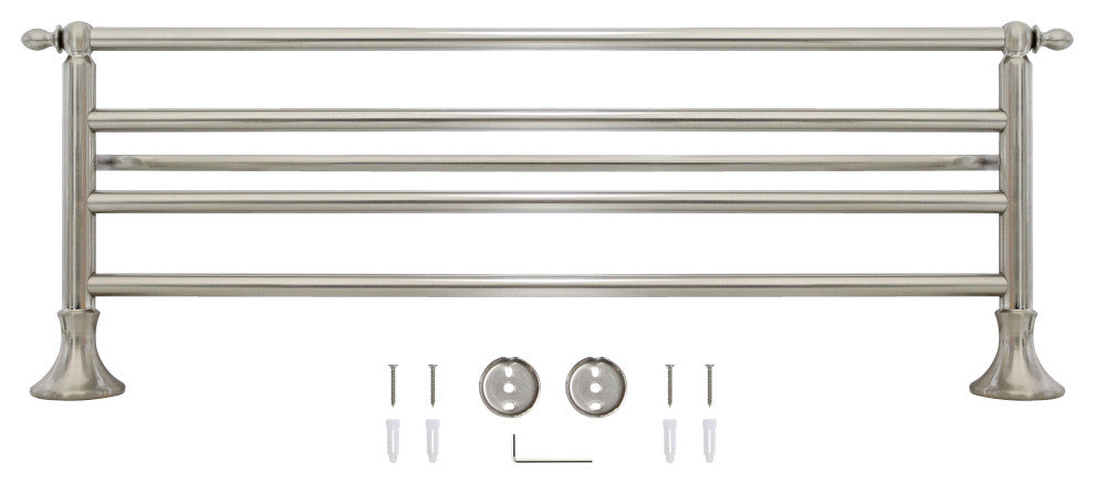 MODONA's 24" Towel Rack Antica Series -, Satin Nickel