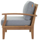 Marina Outdoor Patio Teak Right-Facing Sofa by Modway