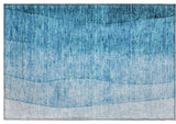 Premium Machine Washable Mayfield AMF625 Teal 1'8" x 2'6" Rug