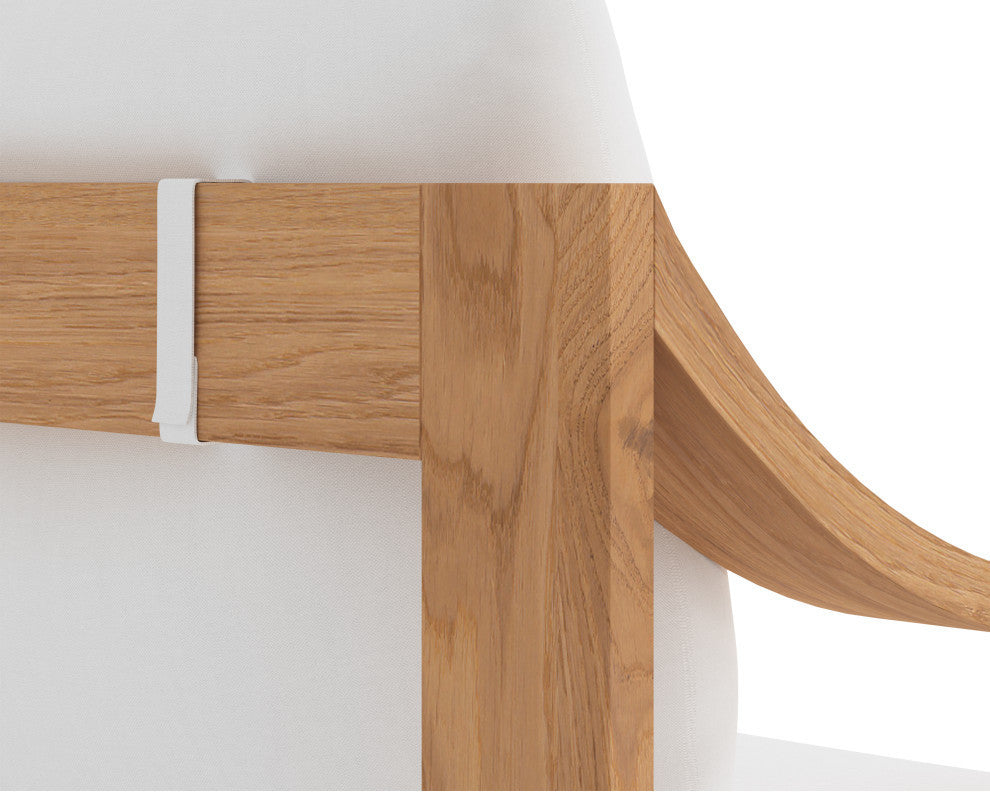 Tahiti Dining Armchair, Stinson White