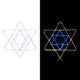 Hanukkah Decoration with Blue and White LED Lights, Star of David