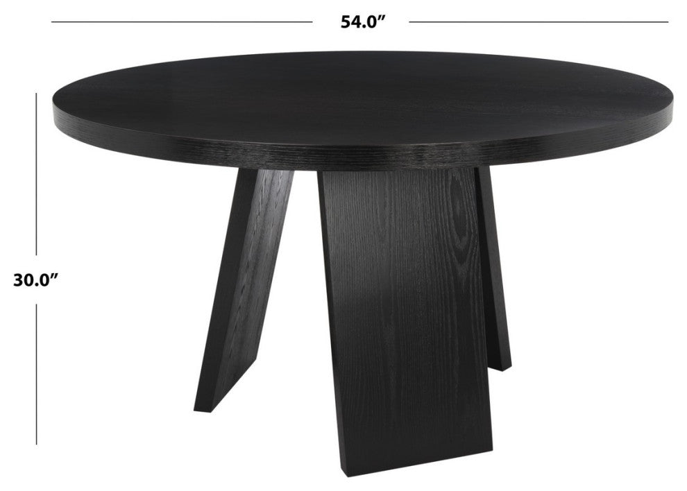 Safavieh Couture Julianna 54" Wood Dining Table, Black