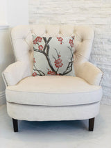 Plutus Japanese Blossom Handmade Throw Pillow, 12"x25"