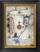 "Mar Oceano - Portolan Atlas Illumination"  by Sebastiano Lopes, 16x20"