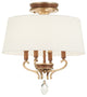 Minka Metropolitan, N6552-690, Magnolia Manor, 4-Light Semi Flush