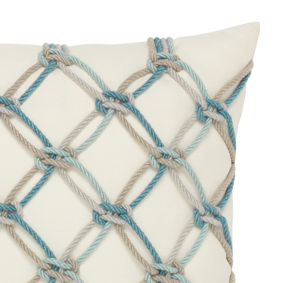 Aqua Rope Indoor/Outdoor Performance Pillow, 20"x20"