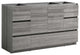 Fresca Lazzaro 60" Gloss Ash Gray Single Sink Cabinet