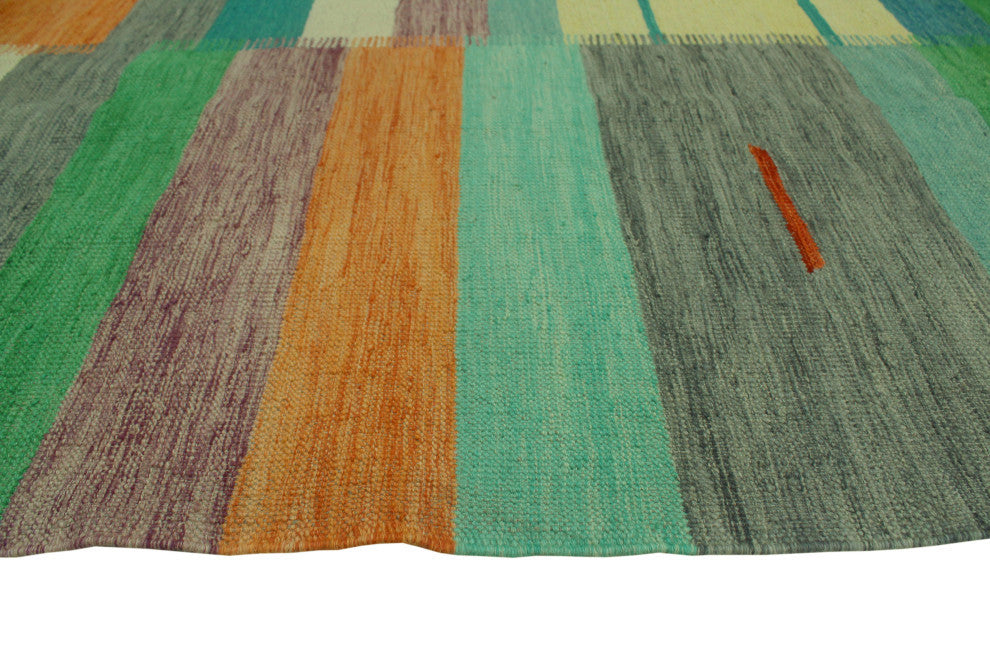 Winchester Kilim Nilofer Blue/Red Rug, 6'8x9'9
