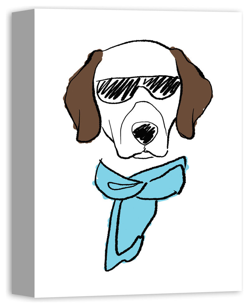 Dog with Sunglasses Wall Art