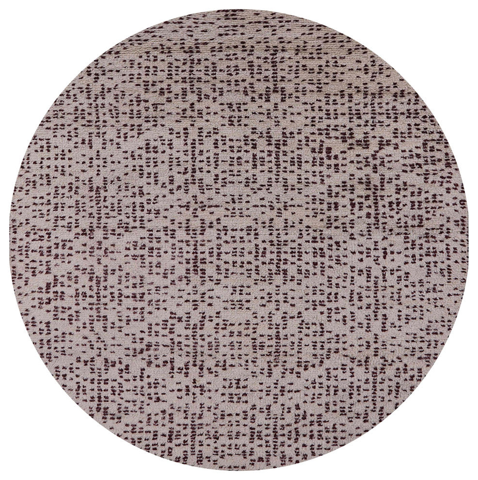 Ahgly Company Indoor Round Mid-Century Modern Area Rugs, 6' Round