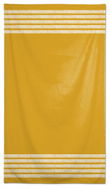 Petal Pattern Stripes Yellow 58x102 Tablecloth
