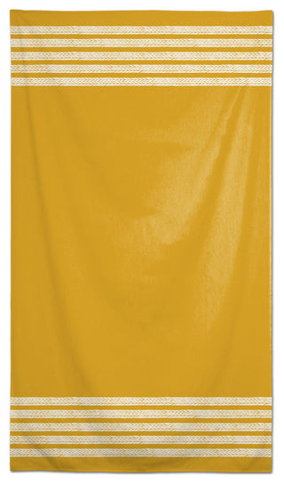 Petal Pattern Stripes Yellow 58x102 Tablecloth