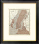 "New York and Vicinity, 1845" Framed Digital Print by Sidney E. Morse, 23x26"