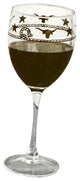 Stars and Longhorns Wine Glasses, Set of 4, 10 oz.