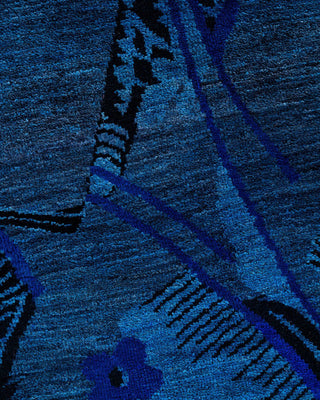 Overdyed, One-of-a-Kind Hand-Knotted Area Rug Blue, 6'1"x9'3"