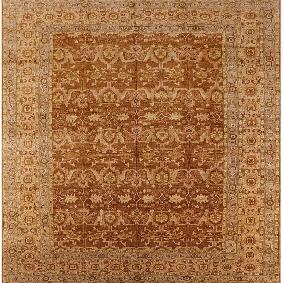Ahgly Company Indoor Square Mid-Century Modern Area Rugs, 8' Square