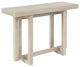 White Wash Trestle Console Table
