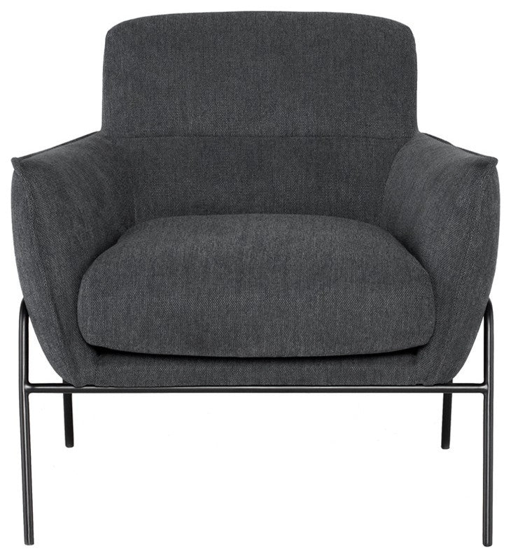 Oscar Iron Fabric Occasional Chair