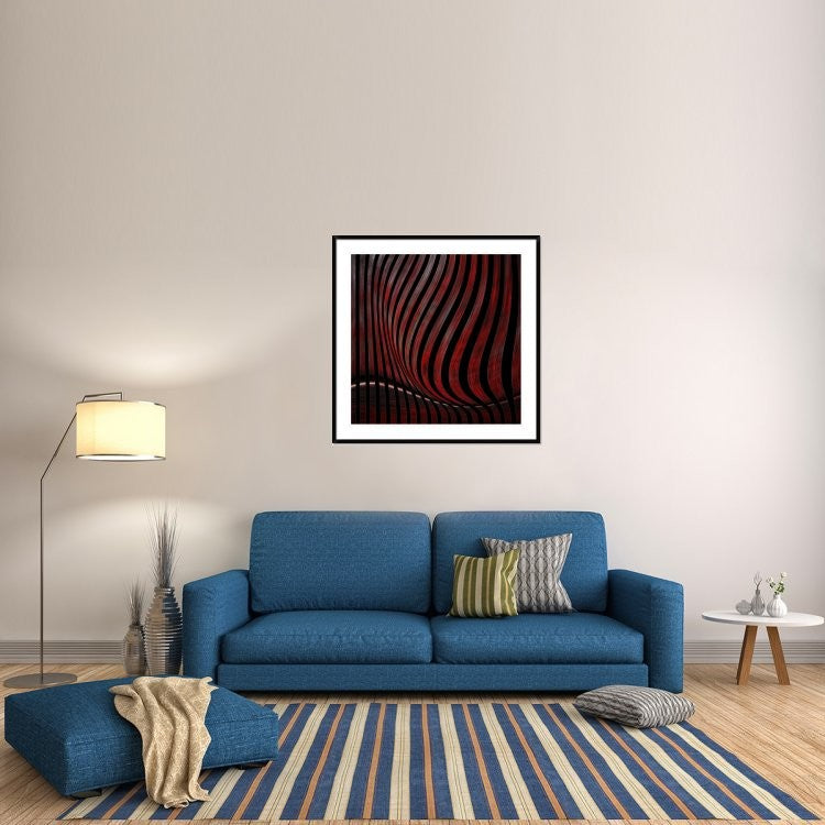 "Optic Illusion" Framed Digital Print by Gilbert Claes, 44x44"