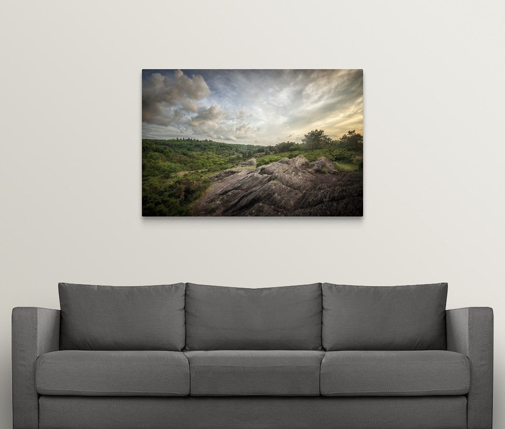 "Le val sans retour un soir de Mai" Wrapped Canvas Art Print, 48"x32"x1.5"