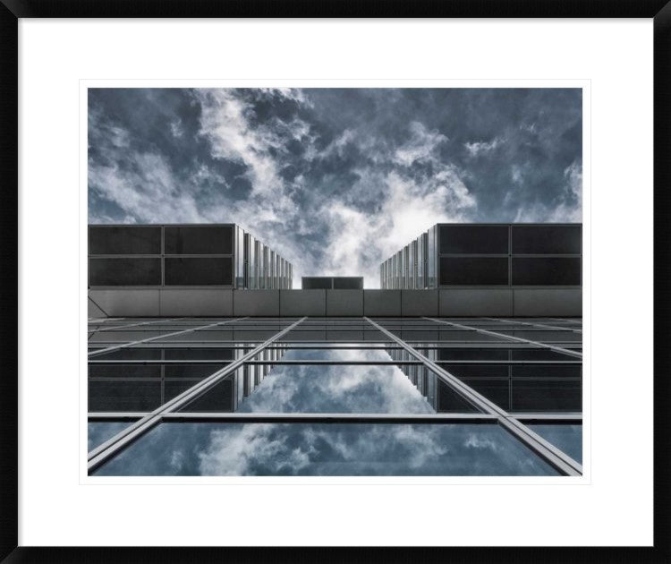 "Above The City" Framed Digital Print by Jeroen Van De, 30x25"