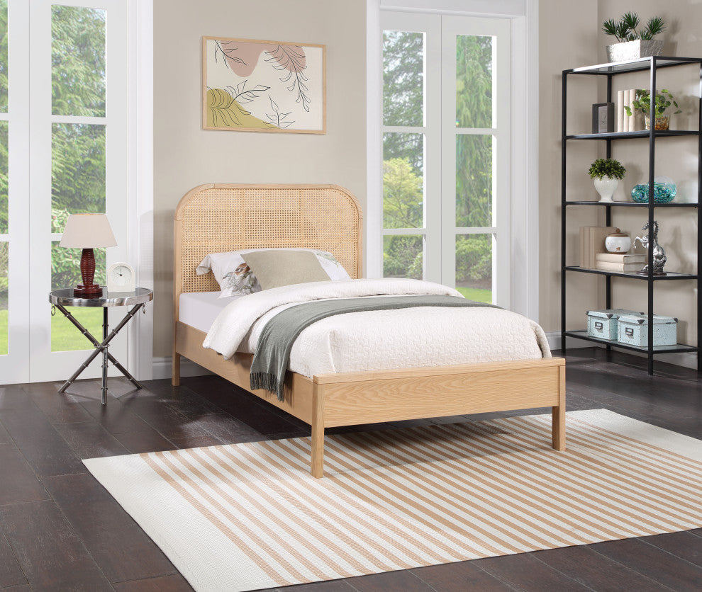 Siena Ash Wood Bed, Natural, Twin
