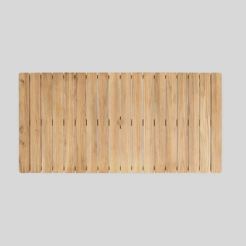 Modern Rectangular Teak Outdoor Dining Table