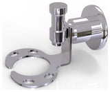 Washington Square Tumbler and Toothbrush Holder, Polished Chrome