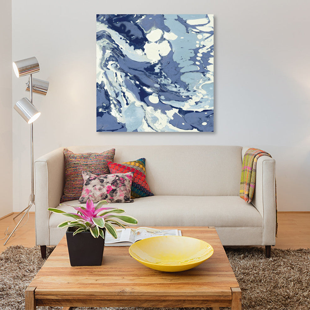 "Marbleized II" by Danielle Carson, Canvas Print, 18"x18"