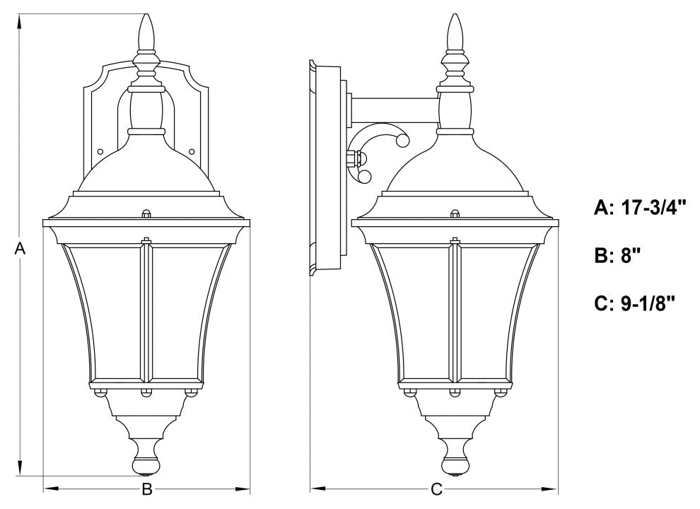 Newark 8" Outdoor Motion Sensor Wall Light Weathered Bronze