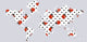 Studio Map Mural, Ladybugs, Peel and Stick, 1 Panel, 87"x42"