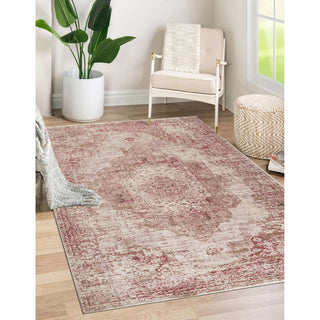 Heirloom Medallion Area Rug - Red, 7'10"x10'