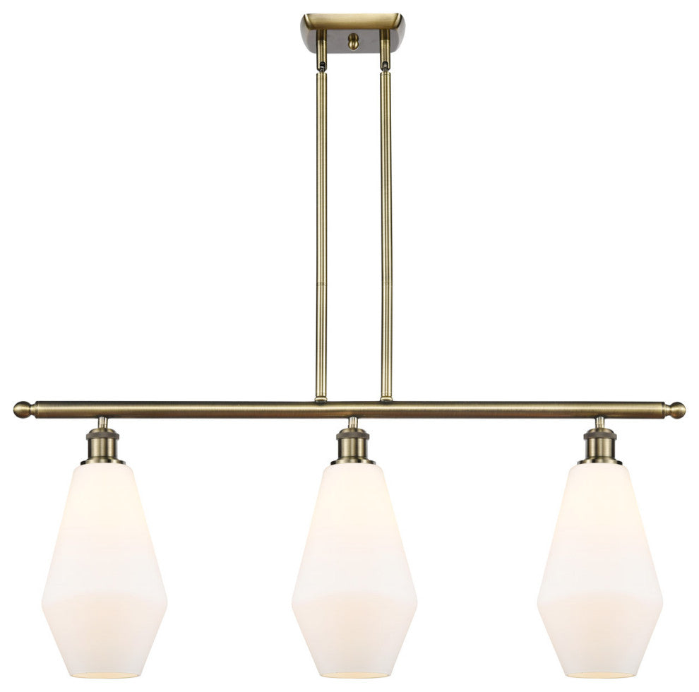 Innovations 516-3I-AB-G651-7 3-Light Island Light, Antique Brass