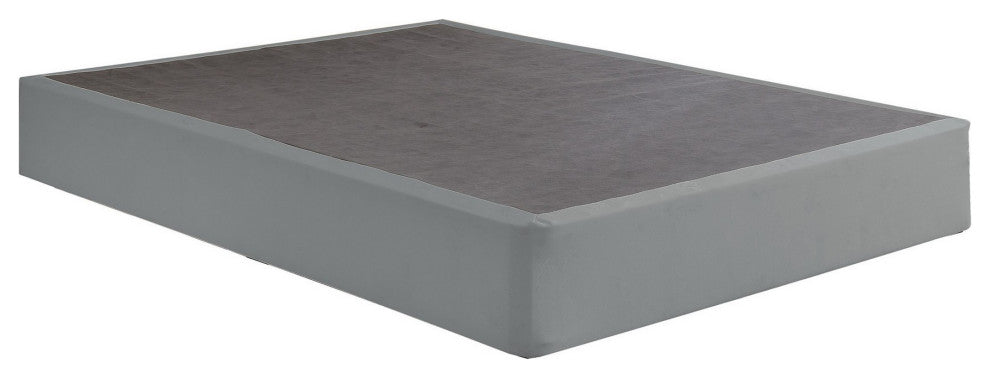 Benzara BM286446 Queen Folding Mattress Foundation Base, Polyester, Metal Frame