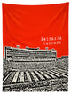 Deny Designs Bird Ave Nebraska Huskers Red Tapestry