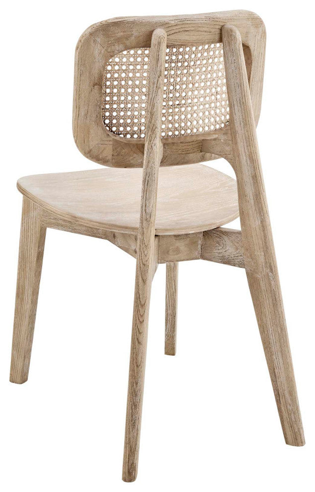 Side Dining Chair, Set of 2, Gray, Wood, Modern, Cafe Bistro Hospitality