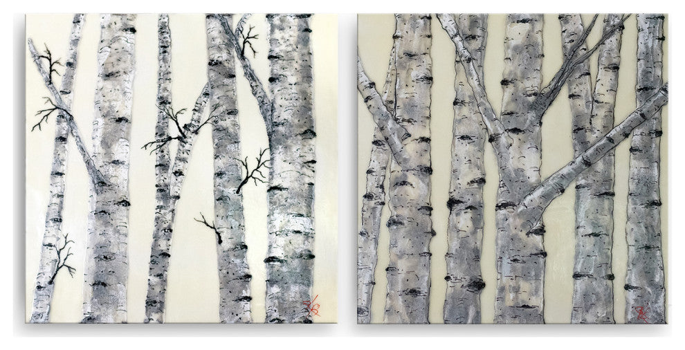 Monoscape XXVI' 2 Piece Wrapped Canvas Wall Art Set by Karen Biery, 30"x30"