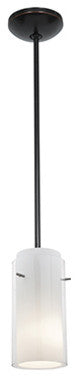 Access Lighting 28033-3R/CLOP Glass n Glass Cylinder 1 Light LED - Oil Rubbed