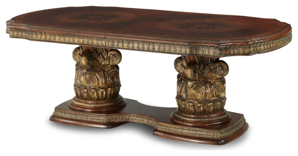 AICO Furniture Villa Valencia 7 Piece Dining Table Set