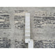 Light Gray Hand Knotted Modern Hand Spun Wool Mat Oriental Rug, 2'1"x3'1"