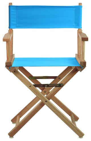 018" Director's Chair Natural Frame-Turquoise Canvas
