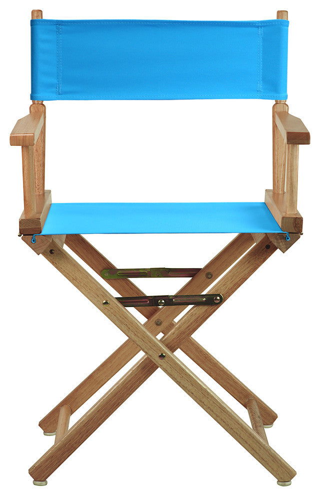 018" Director's Chair Natural Frame-Turquoise Canvas