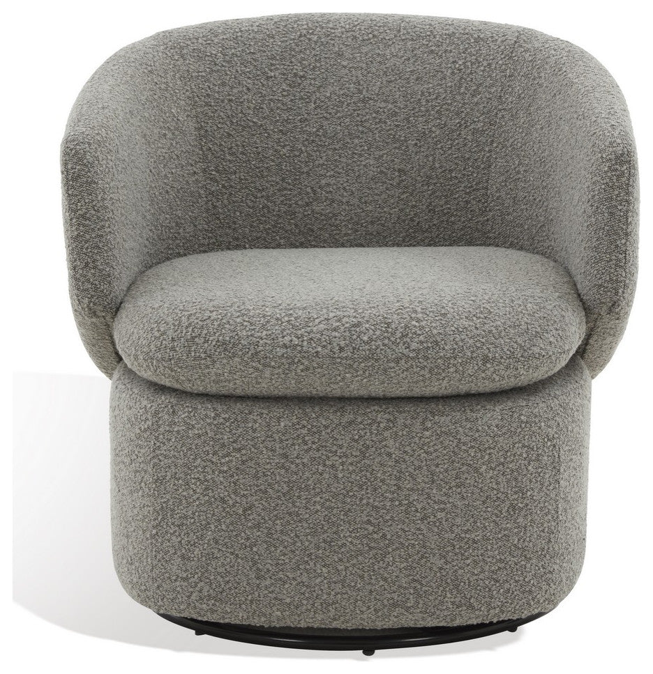 Safavieh Couture Phyllis Boucle Swivel Chair, Grey